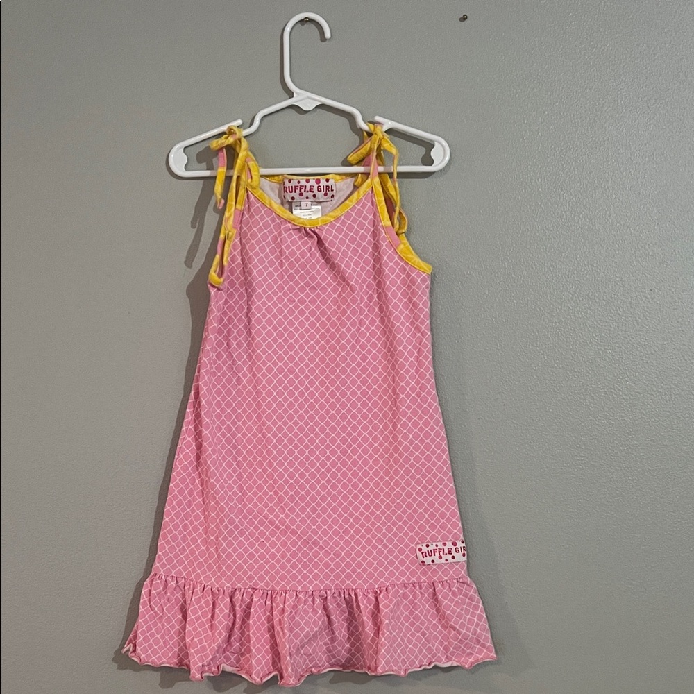 Buffalo David Bitton Kids Pink Dress with Yellow Accents